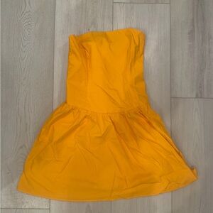 Susana Monaco Women's Poplin Tube Flared Mini Dress size small